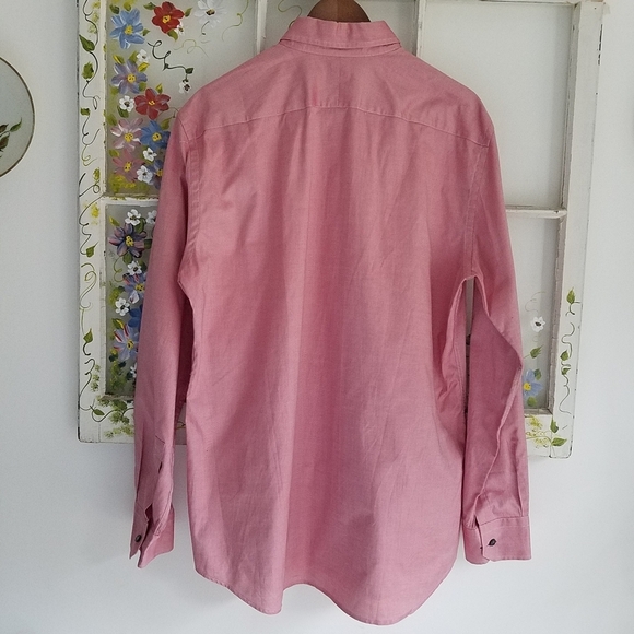 Paul Smith London  Dress  Shirt Size 17.5 44 100% cotton Pink Slim Fit - Picture 2 of 11